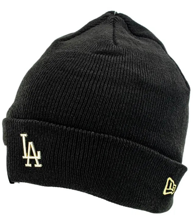 Winter Cap New Era Men Los Angles Ctn Beanie Black-gold Black
