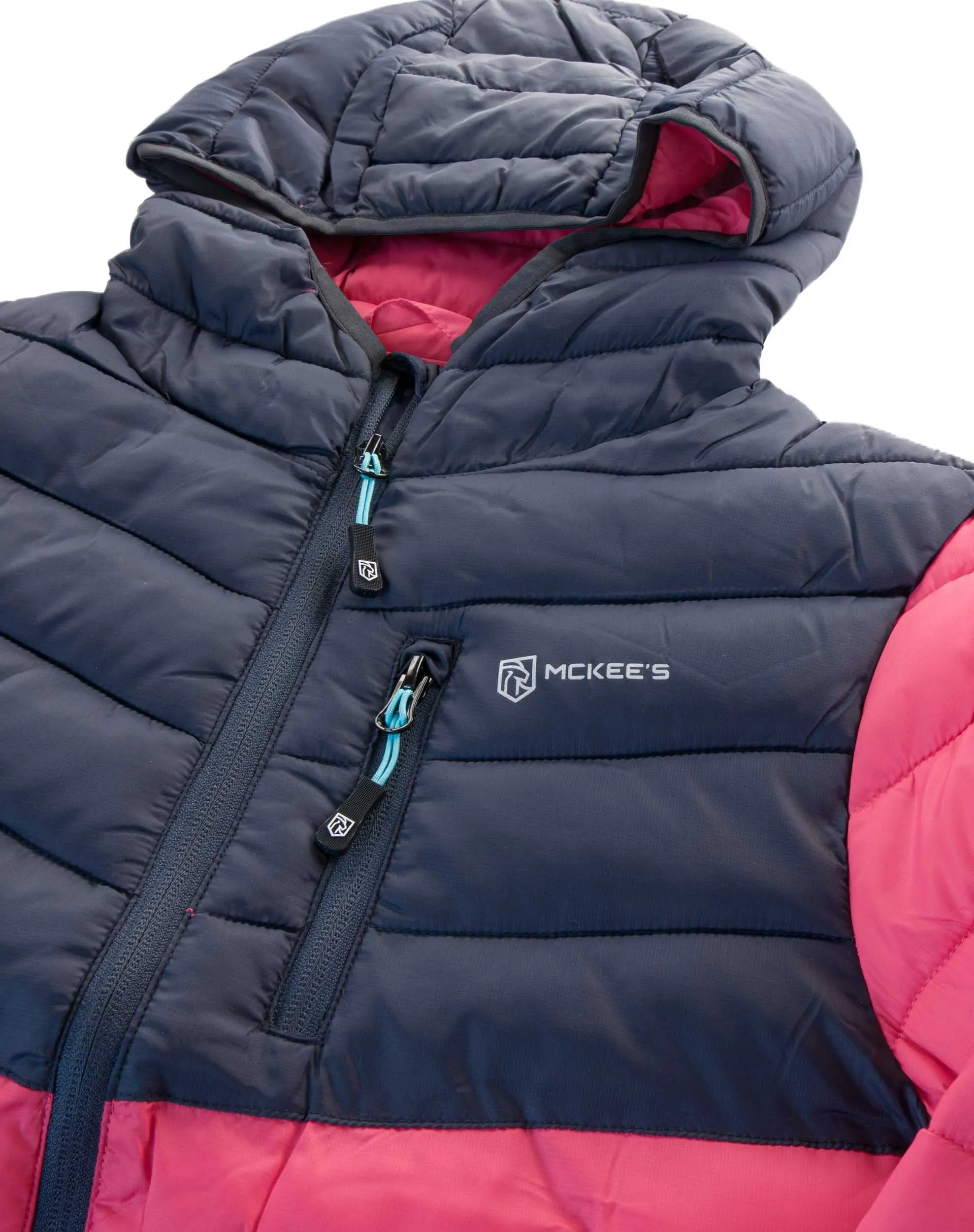 Jaqueta de inverno feminina mckees vidoeiro azul-fúcsia rosa m