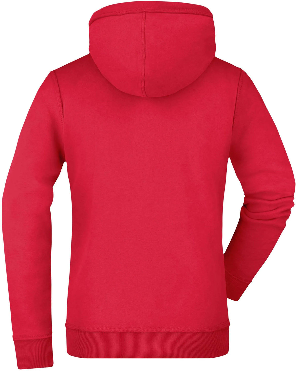 Moletom feminino James & Nicholson Vintage com capuz vermelho