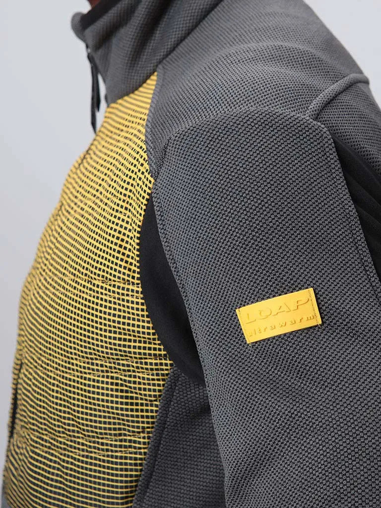 Maglia sportiva da uomo Loap Gandalf Grigio-giallo