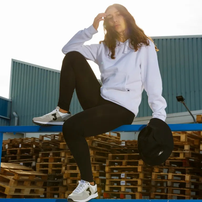 Damska bluza joma montana z kapturem biała xl