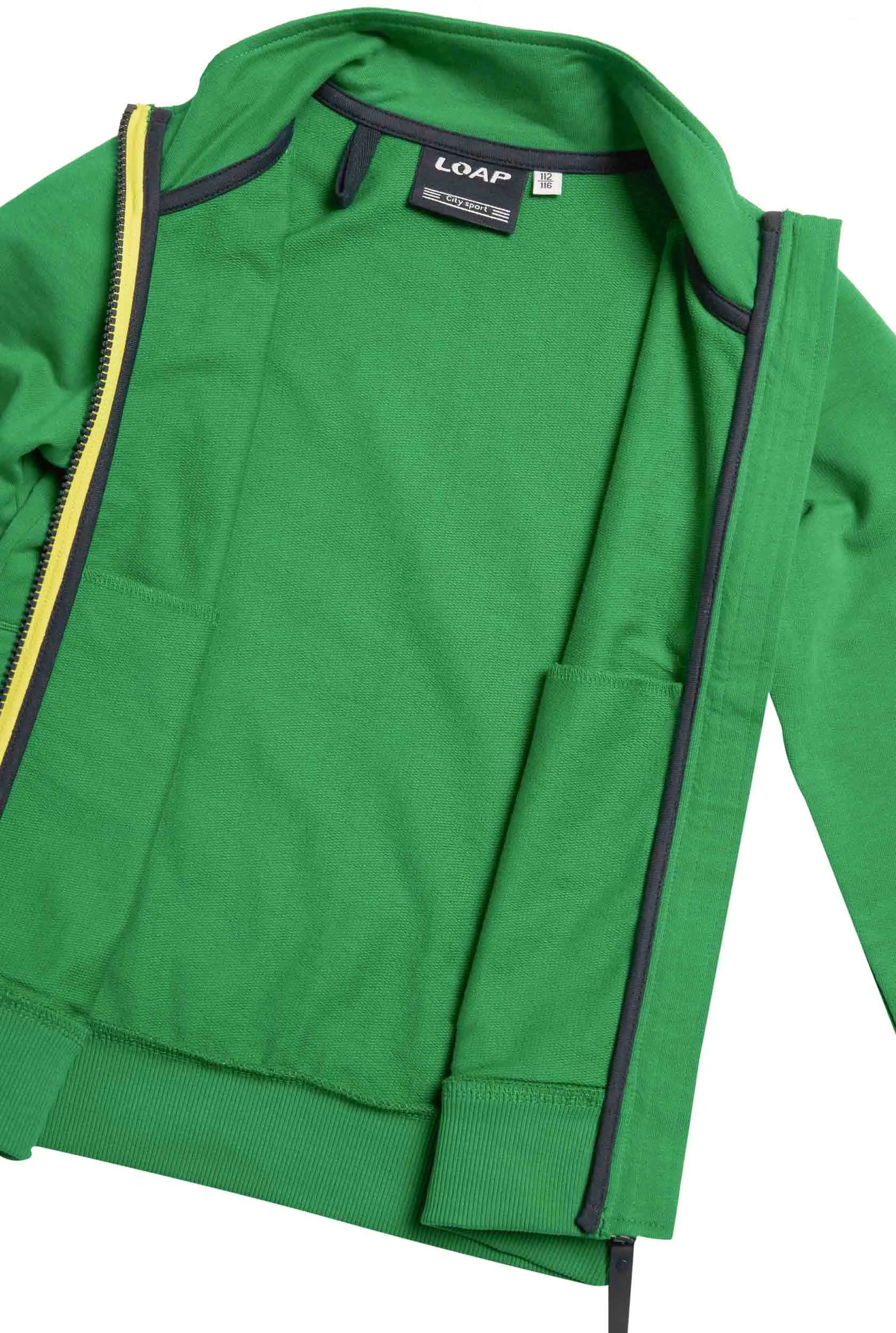 Sudadera infantil loap dorad verde 158-164