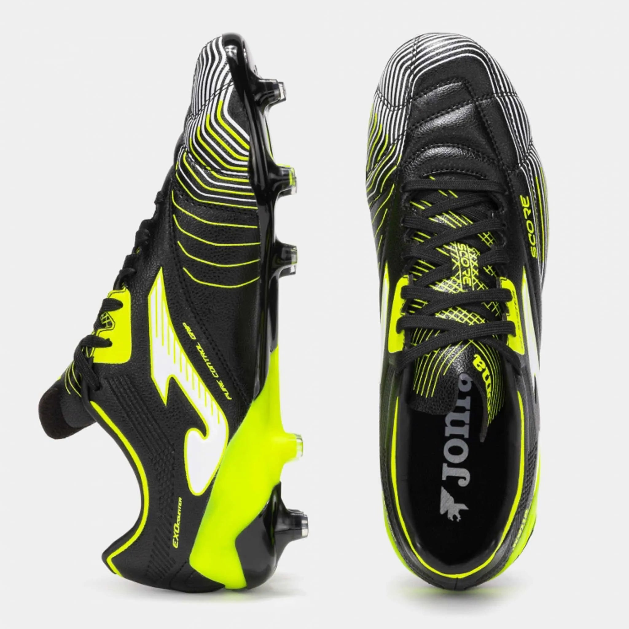 Voetbalschoenen joma score 2501 zwart stevige ondergrond zwart 43