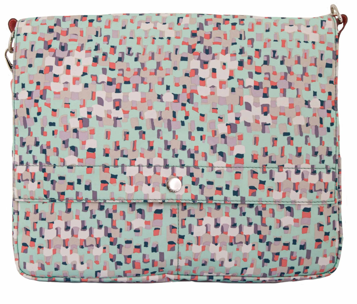 Fossil Wmns Чанта през рамо с капак Keyer Messinger Multi Color Bl Turquoise