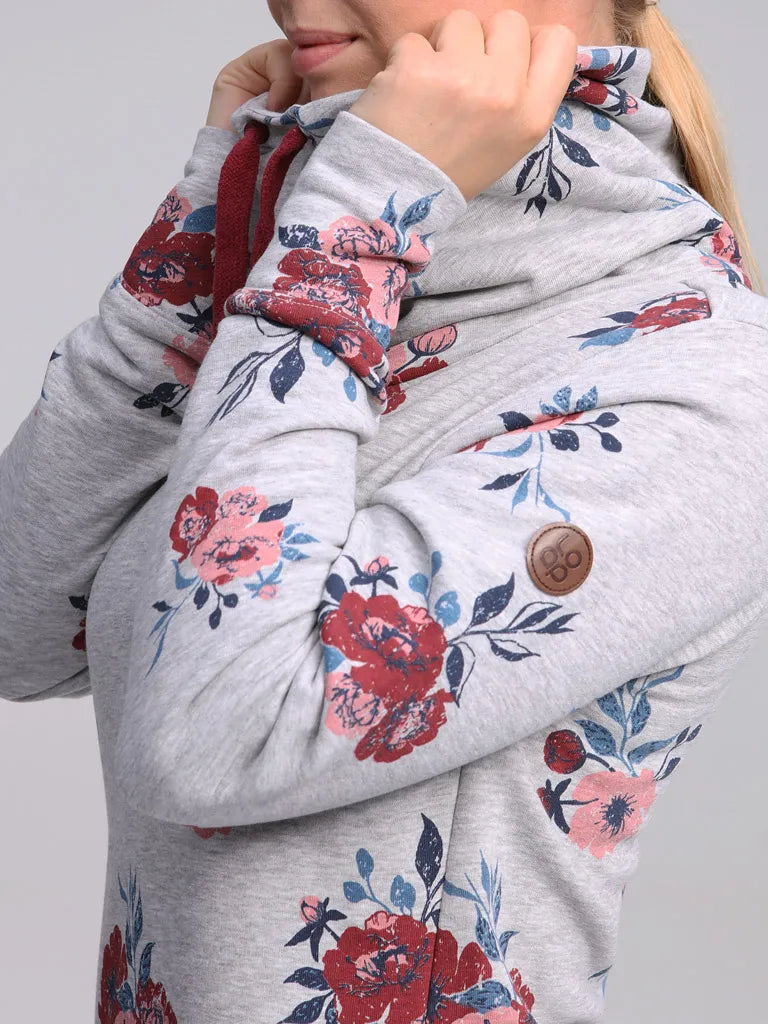 Dámske športové šaty/mikina Loap ebunka sivá m