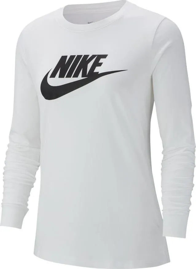 T-shirt Nike Essential Icon Futura blanc pour femme xs