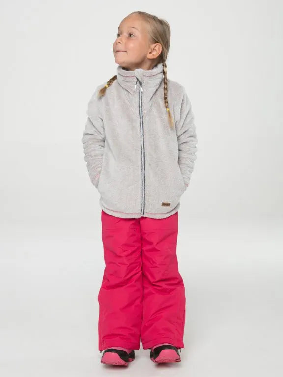 Detská fleecová mikina loap chasca hnedá 164