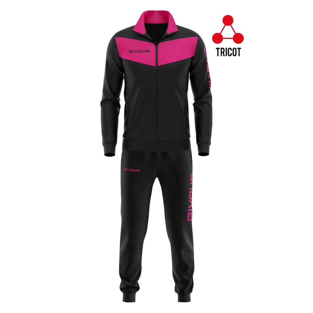 Ensemble de sport Givova Visa noir-fuxia noir