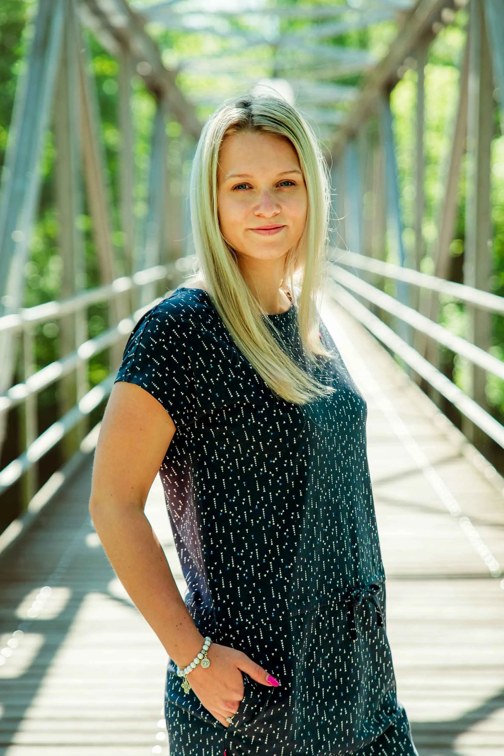 Damklänning Loap Baskela Dblu Blå