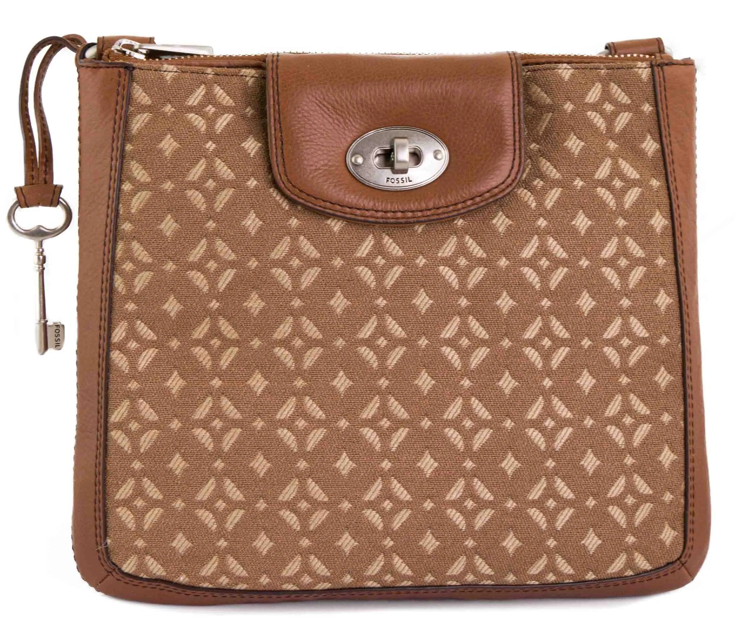 Women's Handbag Fossil Wmns Shoulderbag Marlow Signature Crossbody Brown