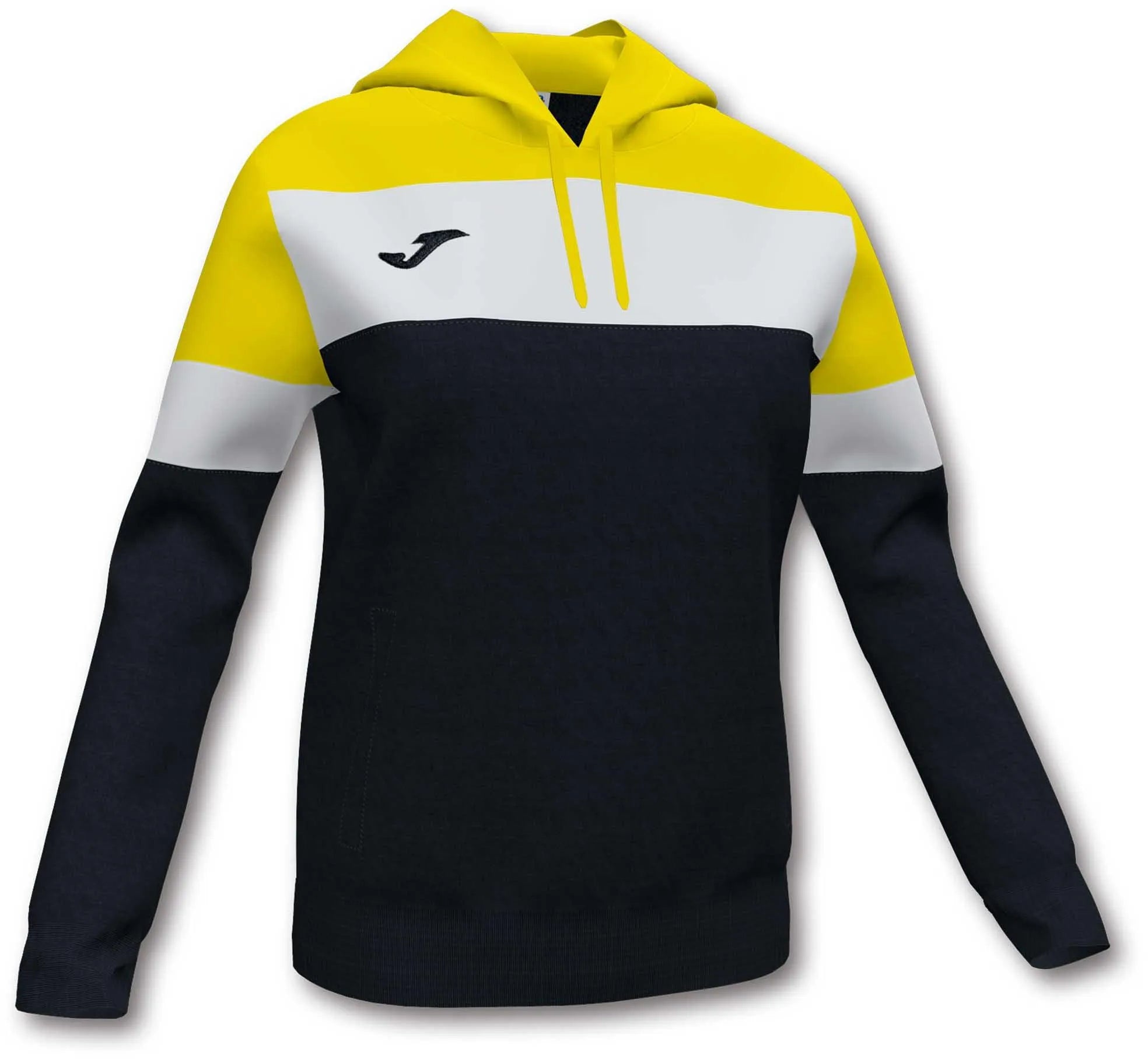 Damessweatshirt joma crew iv hoodie zwart-geel zwart xs