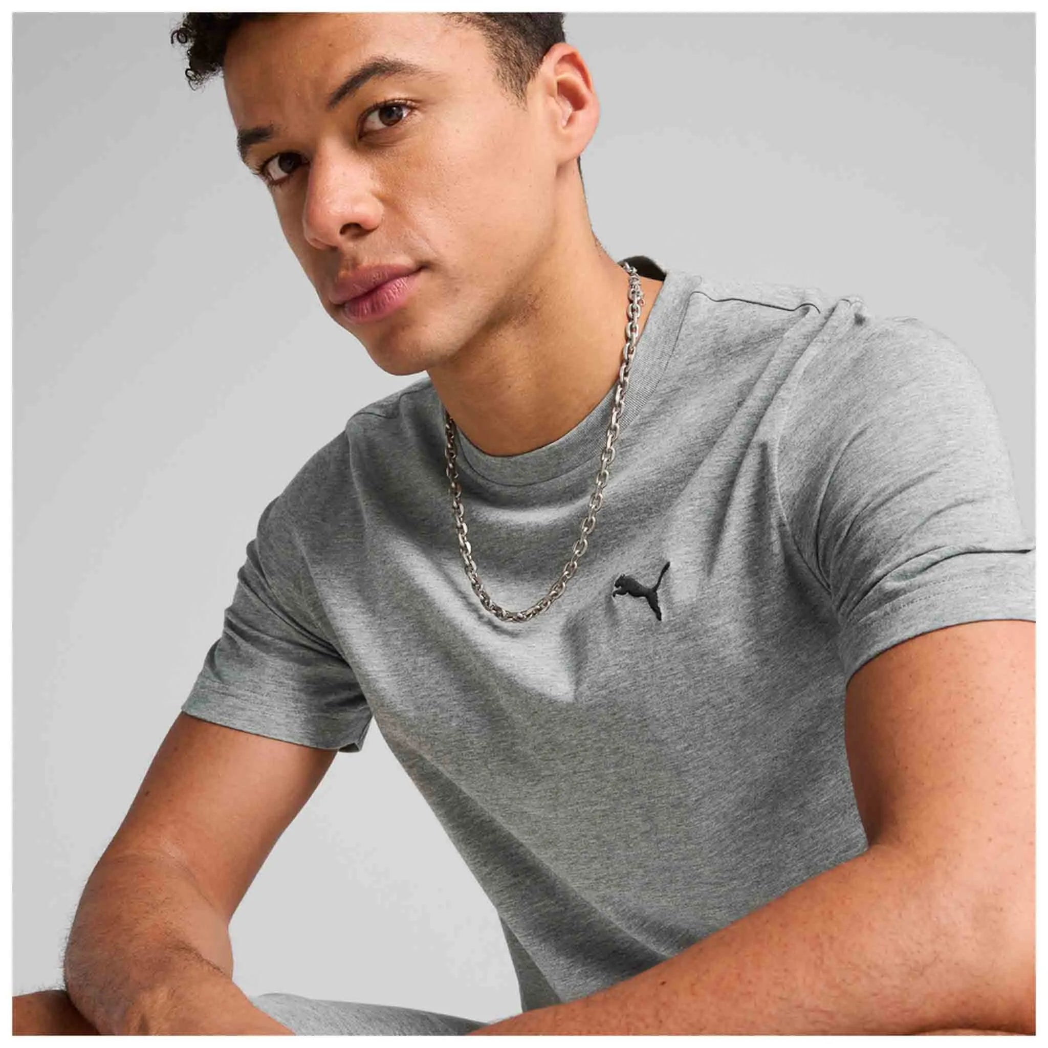 Pánské tričko Puma Ess Small Logo Tee Grey
