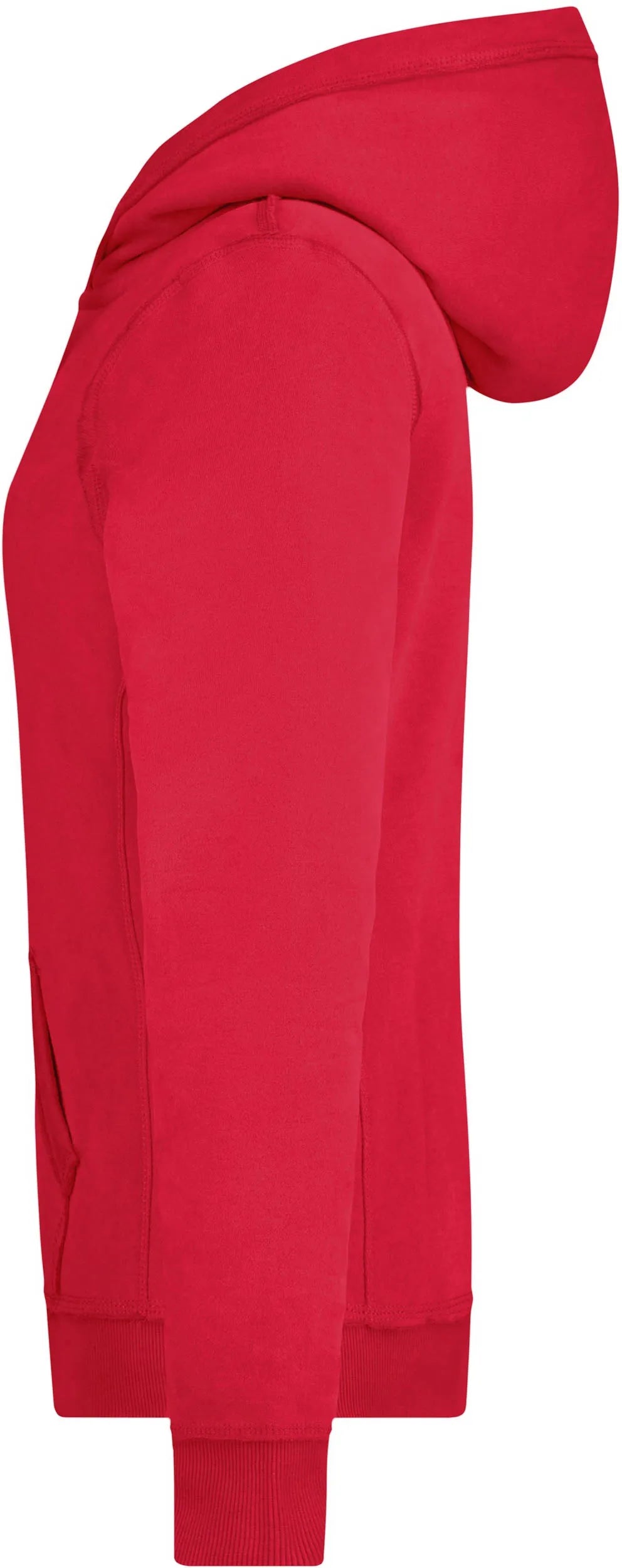 Damska bluza James & Nicholson Vintage Hoody czerwona