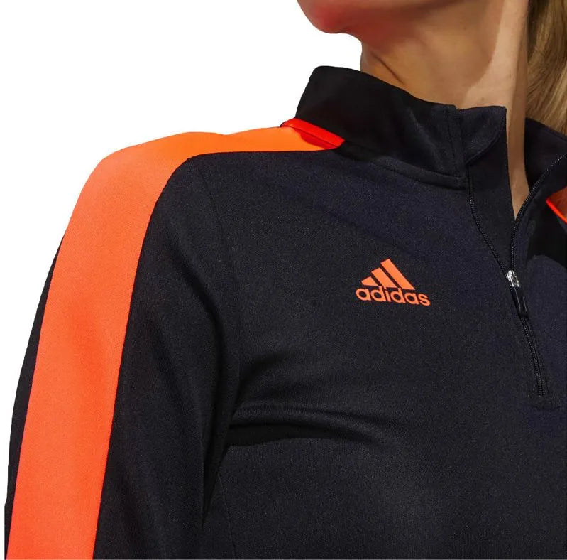 Adidas Wms Tiro Ls Sweater Black-app Solar Red Black