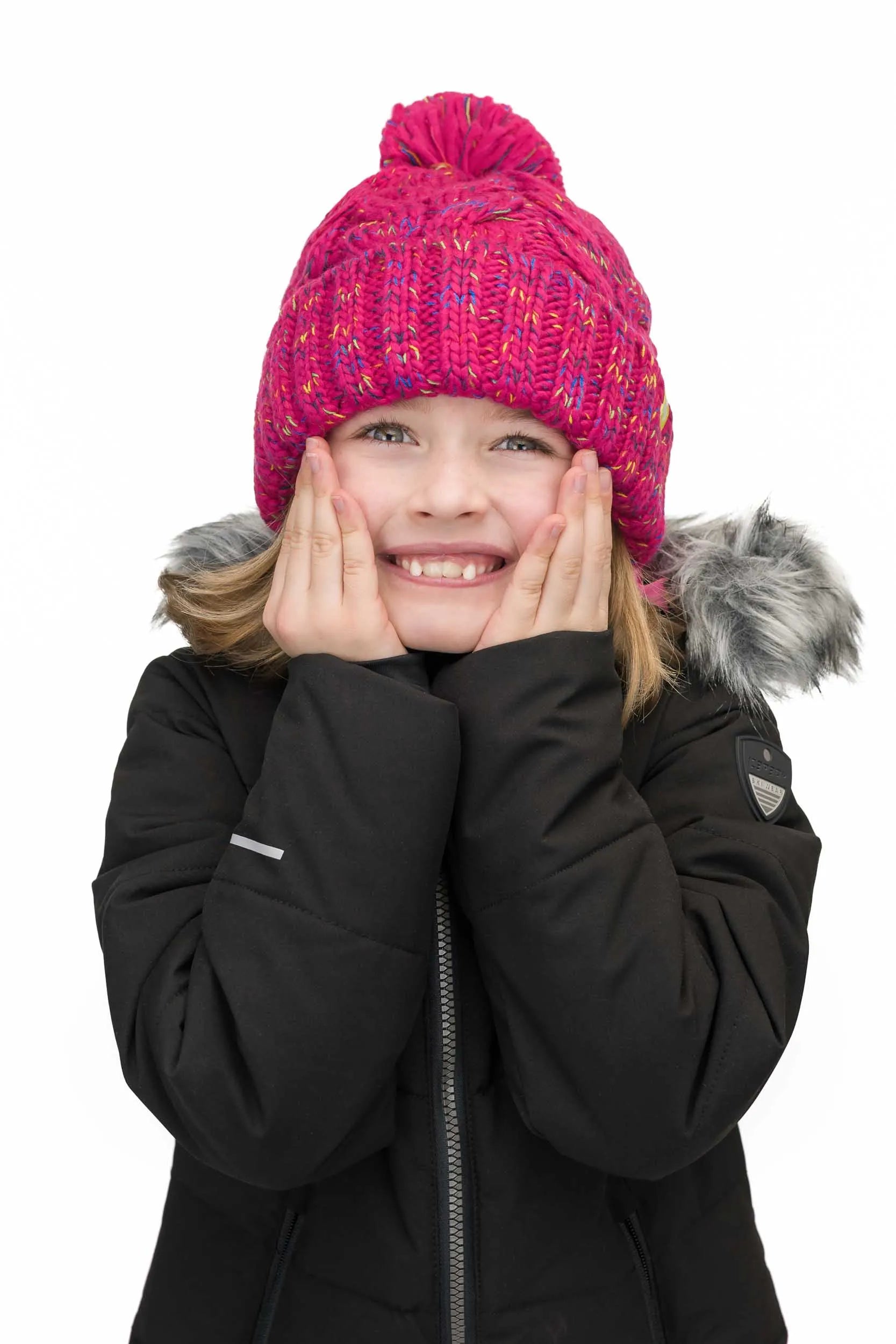 Gorro de invierno loap zambo rosa 46-48