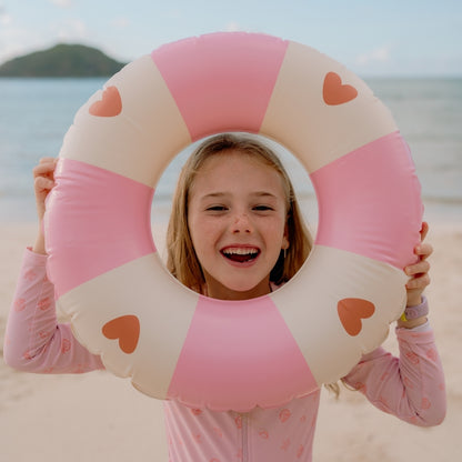 Salvagente Swim Essentials - Rosa - Cuori accoglienti - Ø 55 cm