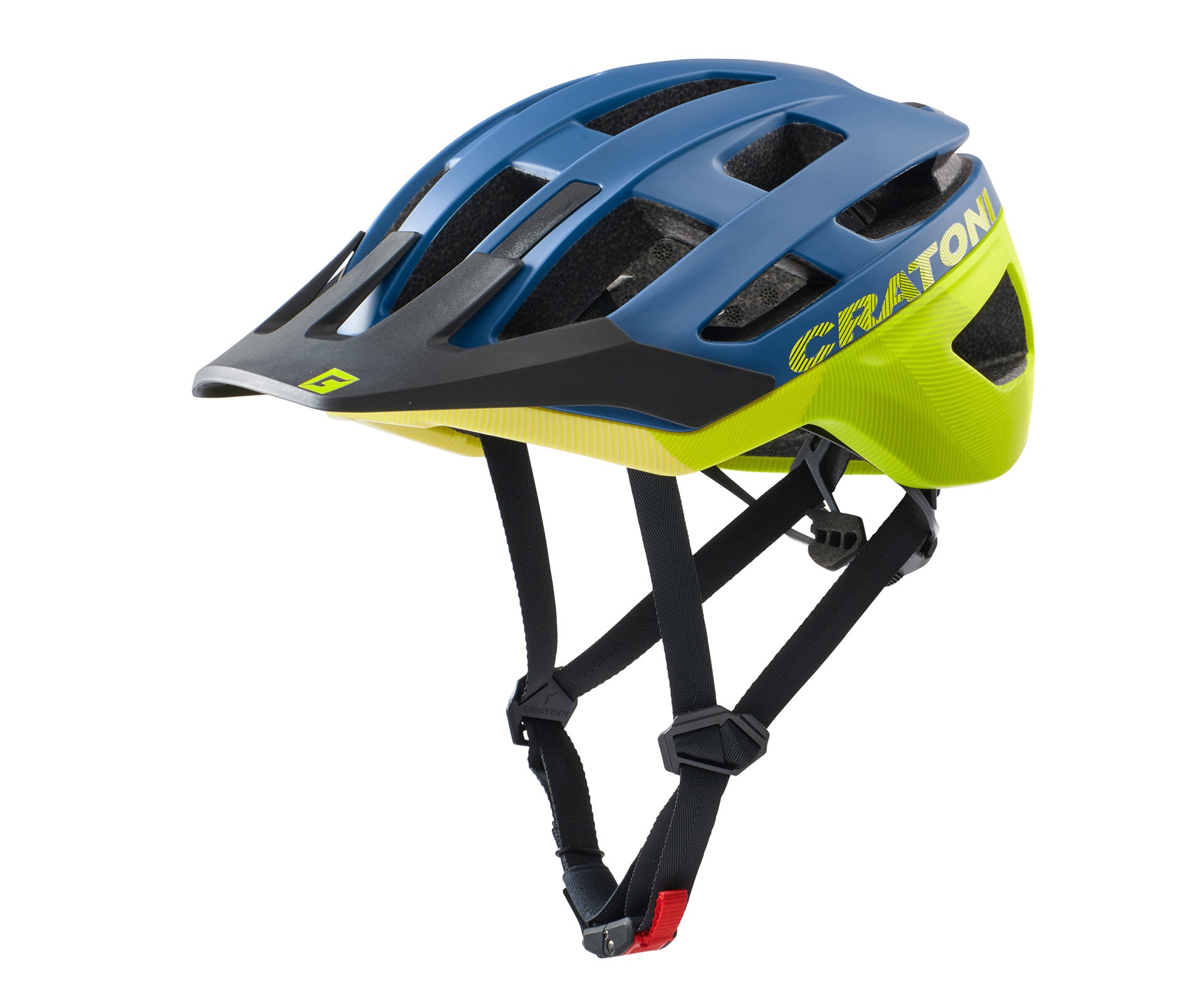 Helmet Cratoni Allrace Blue/yellow Matt - M-l (56-61cm)