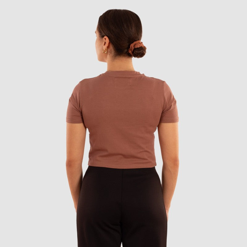 Top corto Squba Aqua Marrone