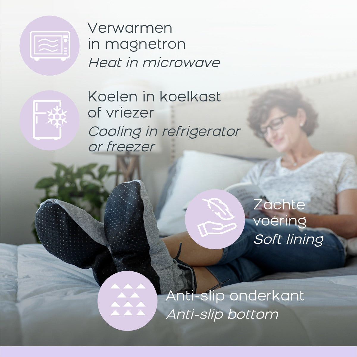 Cozy Boots & Cozy Eyes - Warmth/cooling Slippers And Eye Mask