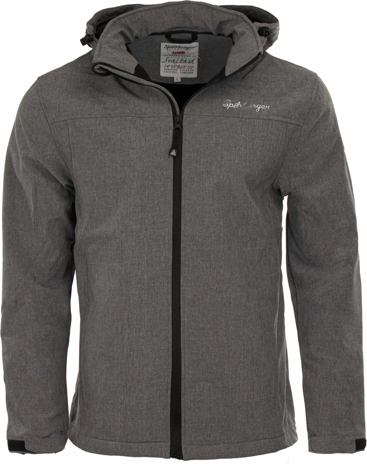Pánska softshellová bunda Spitsbergen Norway Wms Jacket Melange Grey