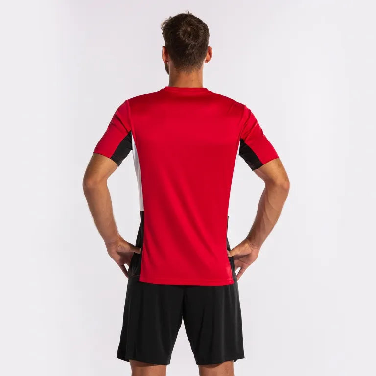 Zestaw sportowy joma danubio ii czerwono-czarno-biały czerwony 3xl