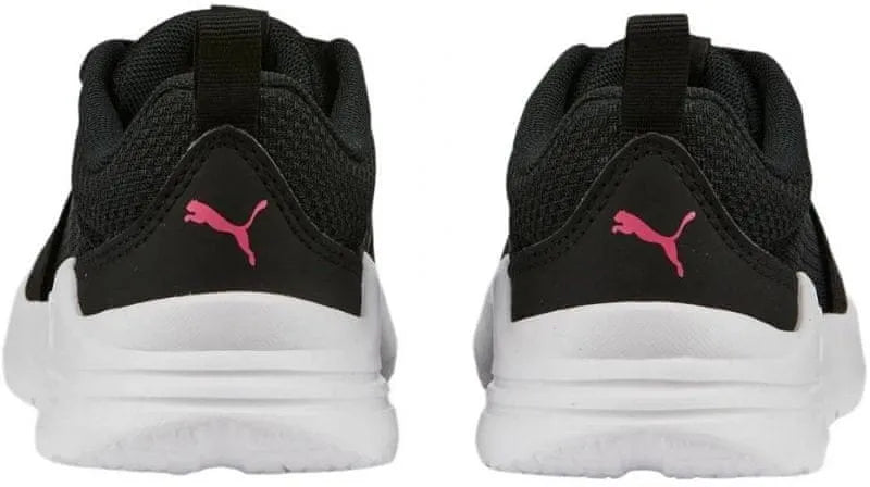 Børnesko Puma Jr Wired Textile Løbesko Sort
