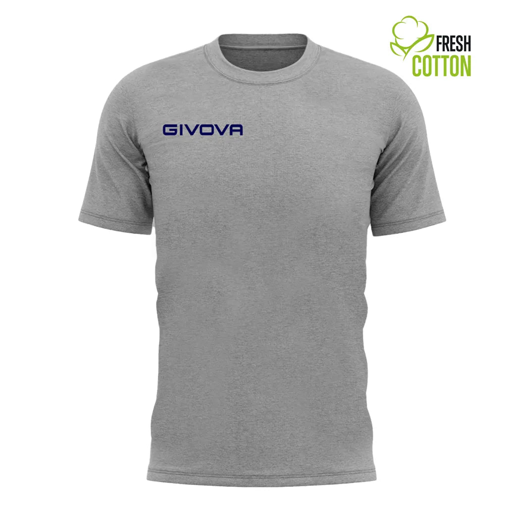 T-shirt in cotone givova fresh melange grigio 2xl