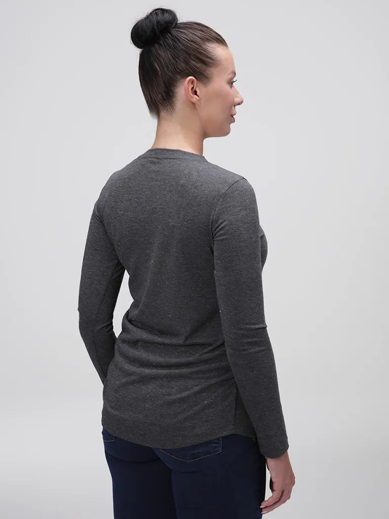 Dames T-shirt Loap Baxana Zwart
