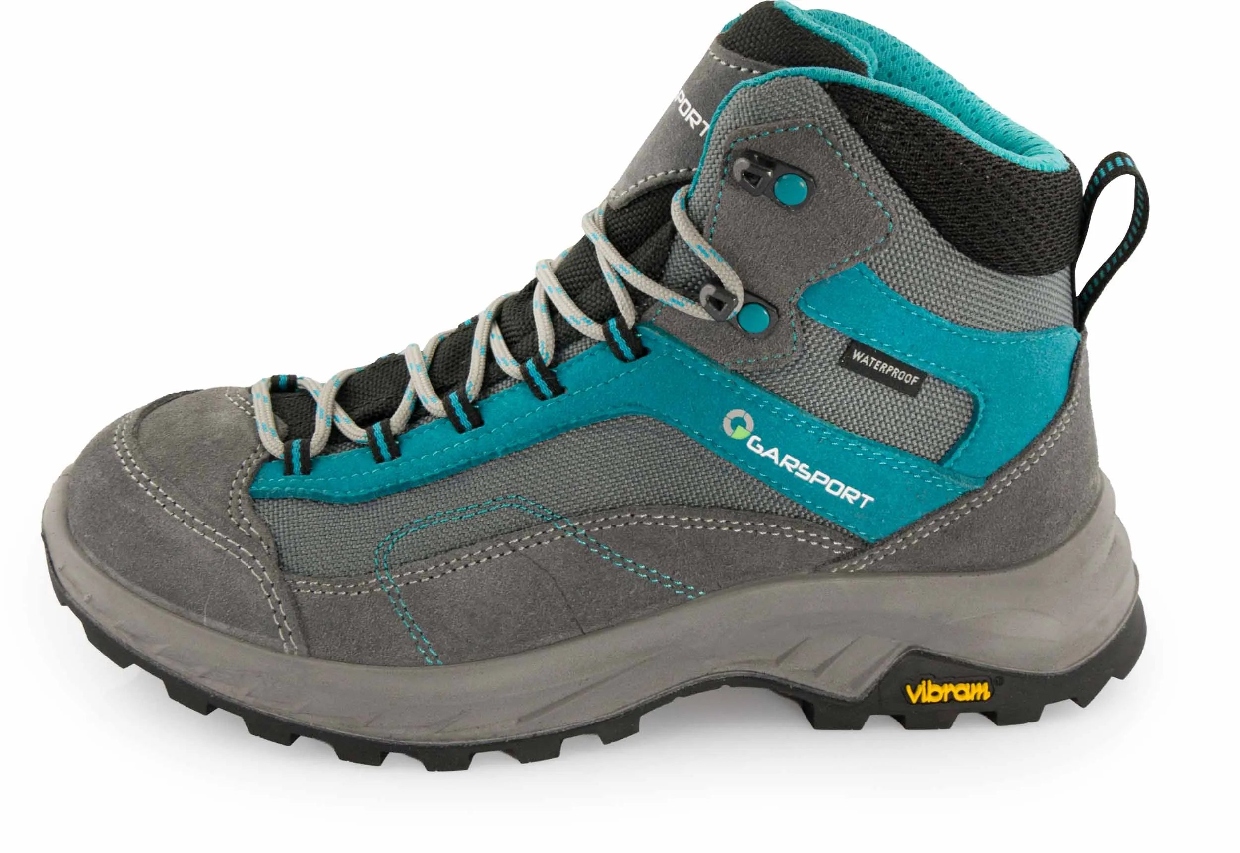 Calçado de trekking feminino Garsport Verau Mid impermeável azul
