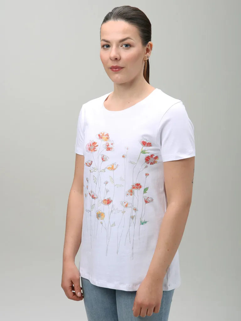 Damen-T-Shirt Loap Abonie Weiß Weiß