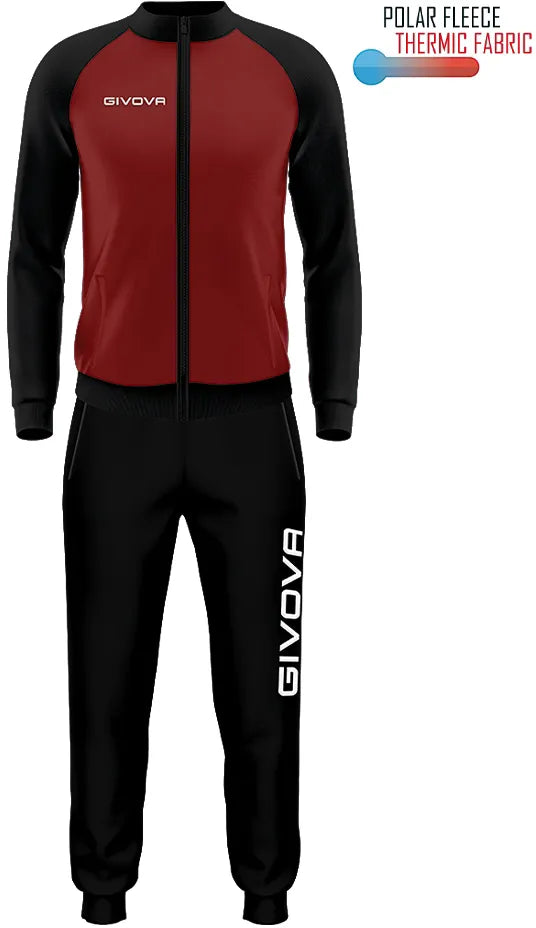 Set Sport Givova Cuba Burgundy-negru