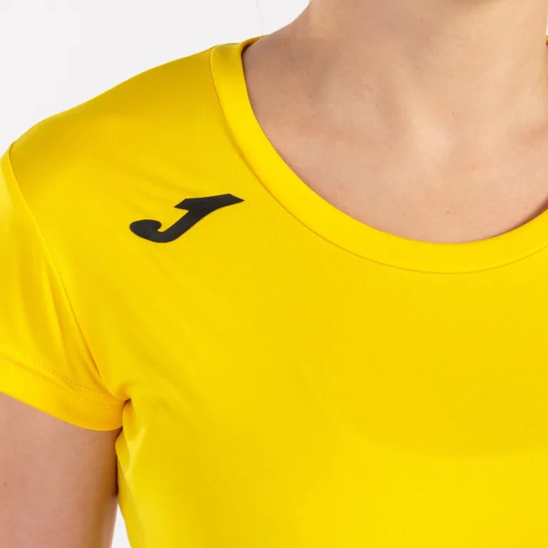 Camiseta feminina joma record ii amarela xl