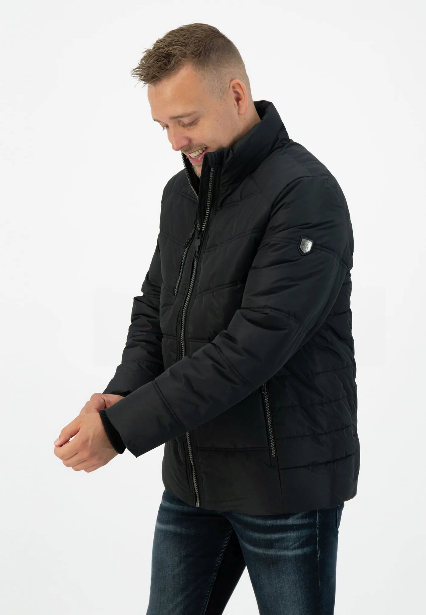 Jaqueta de inverno masculina kjelvik men igor 40 preto xl