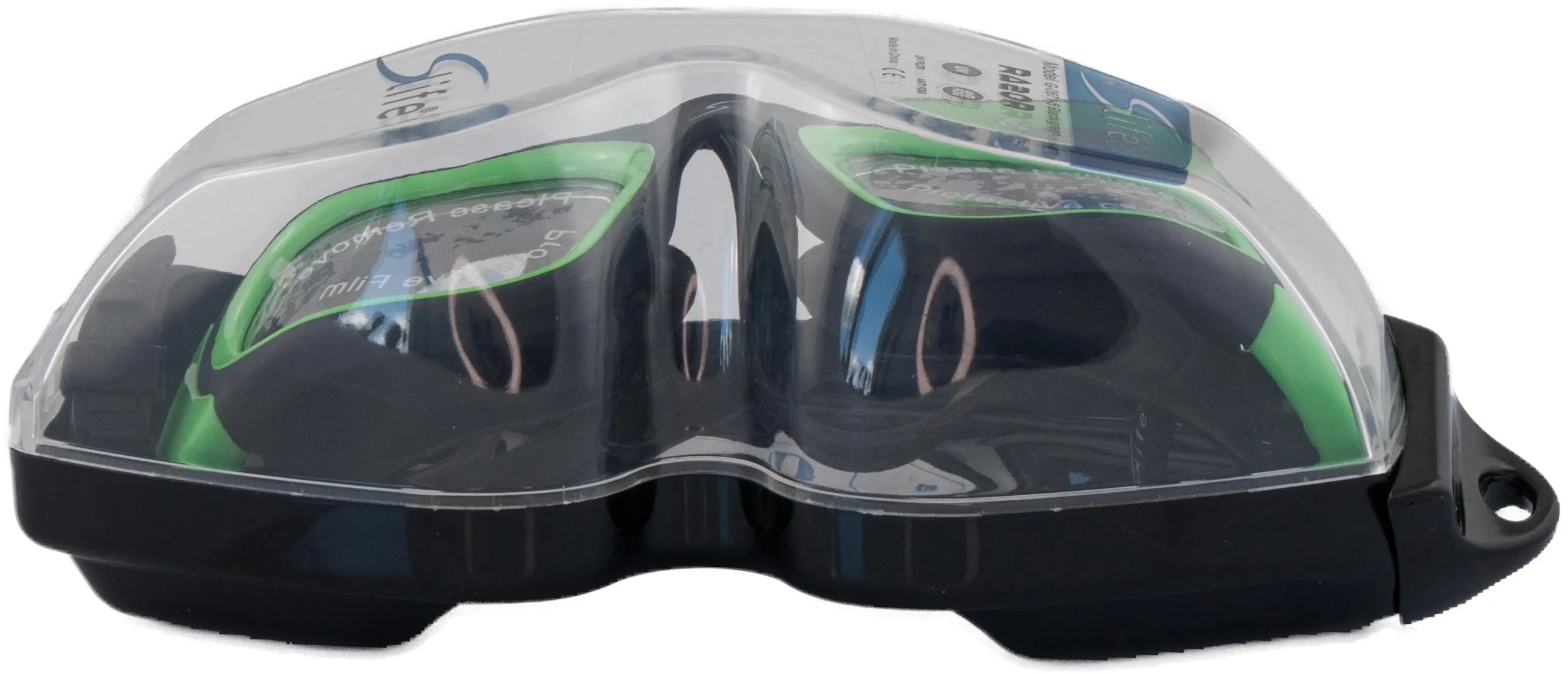 Goggles snámha slife rásúir dubh-uaine glas