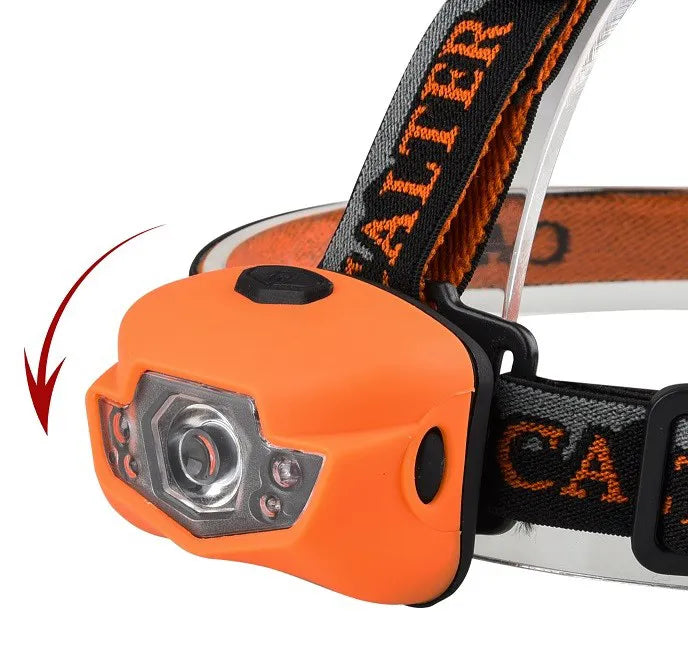 Stirnlampe Lifefit Calter Mid 3+1,5wcob-200lm Orange