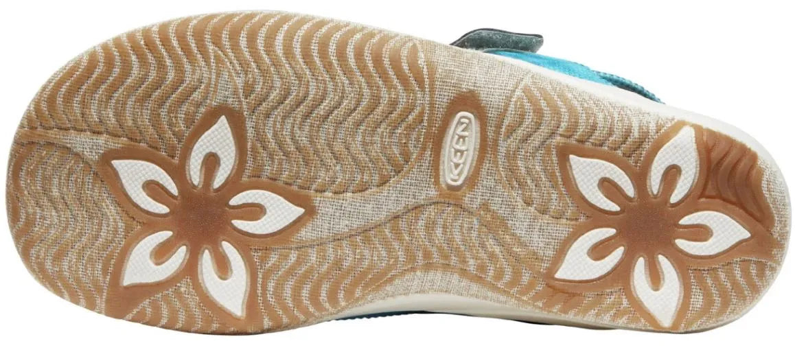 Keen Jr Elle Backstrap Sea Mosse-fjord Blue Kids Sandals