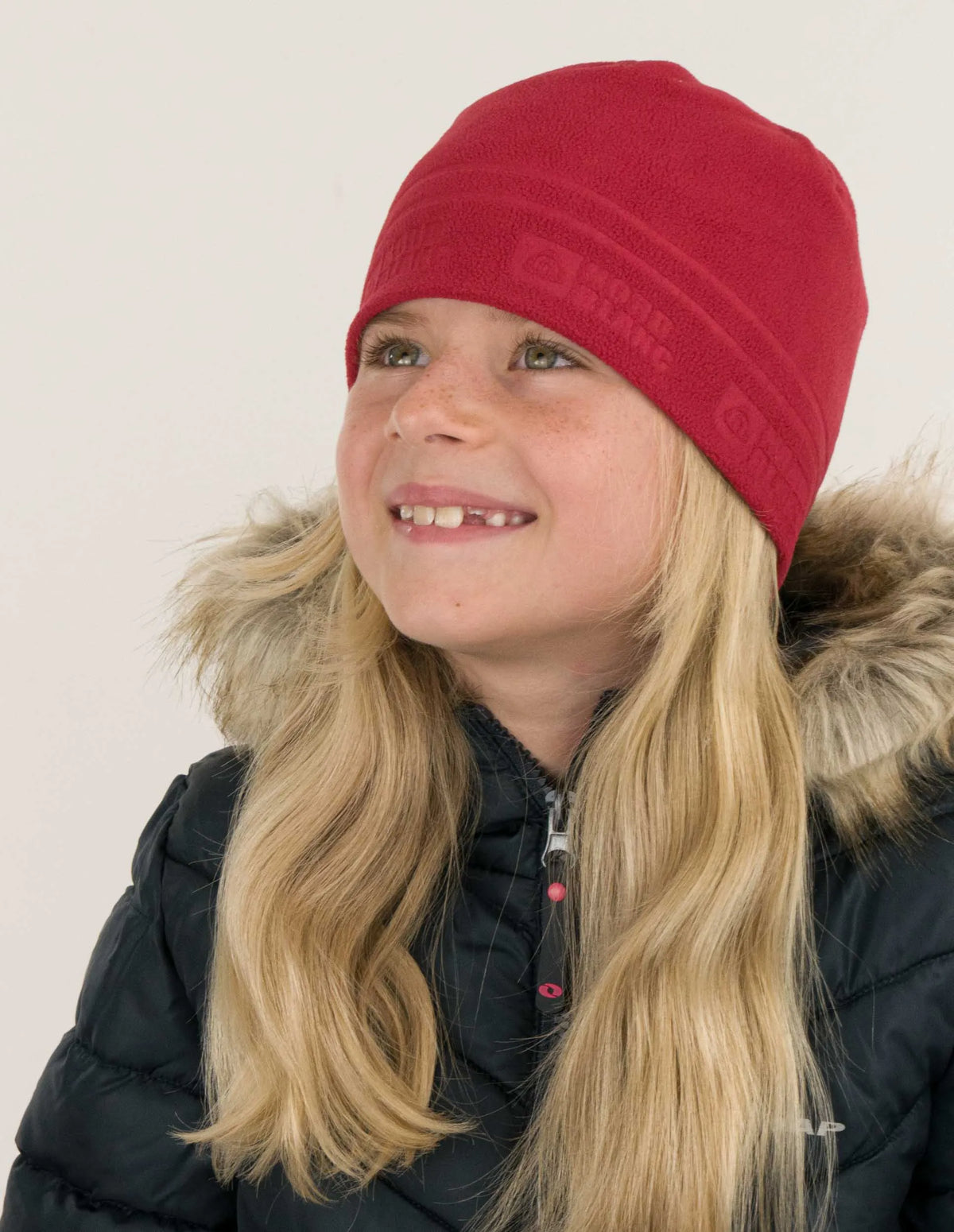 Children's Fleece Hat Nordblanc Red Jr