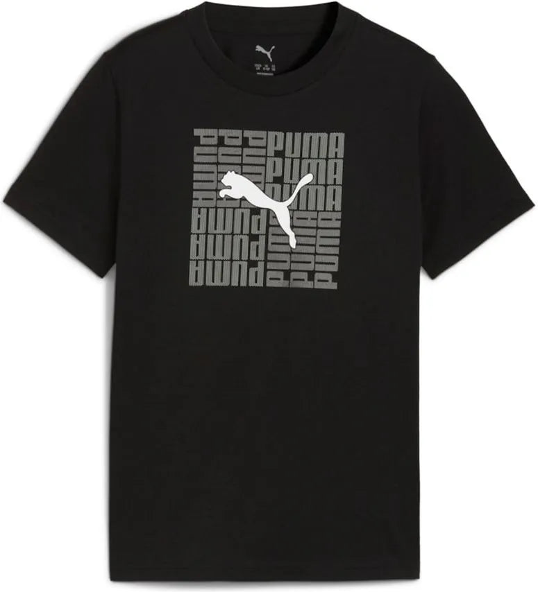 T-shirt infantil Puma Graphic Box Tee B preto