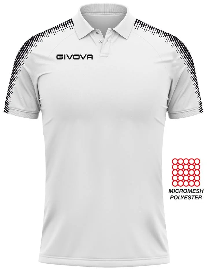 Poloshirt Givova Polo Club Weiß Weiß