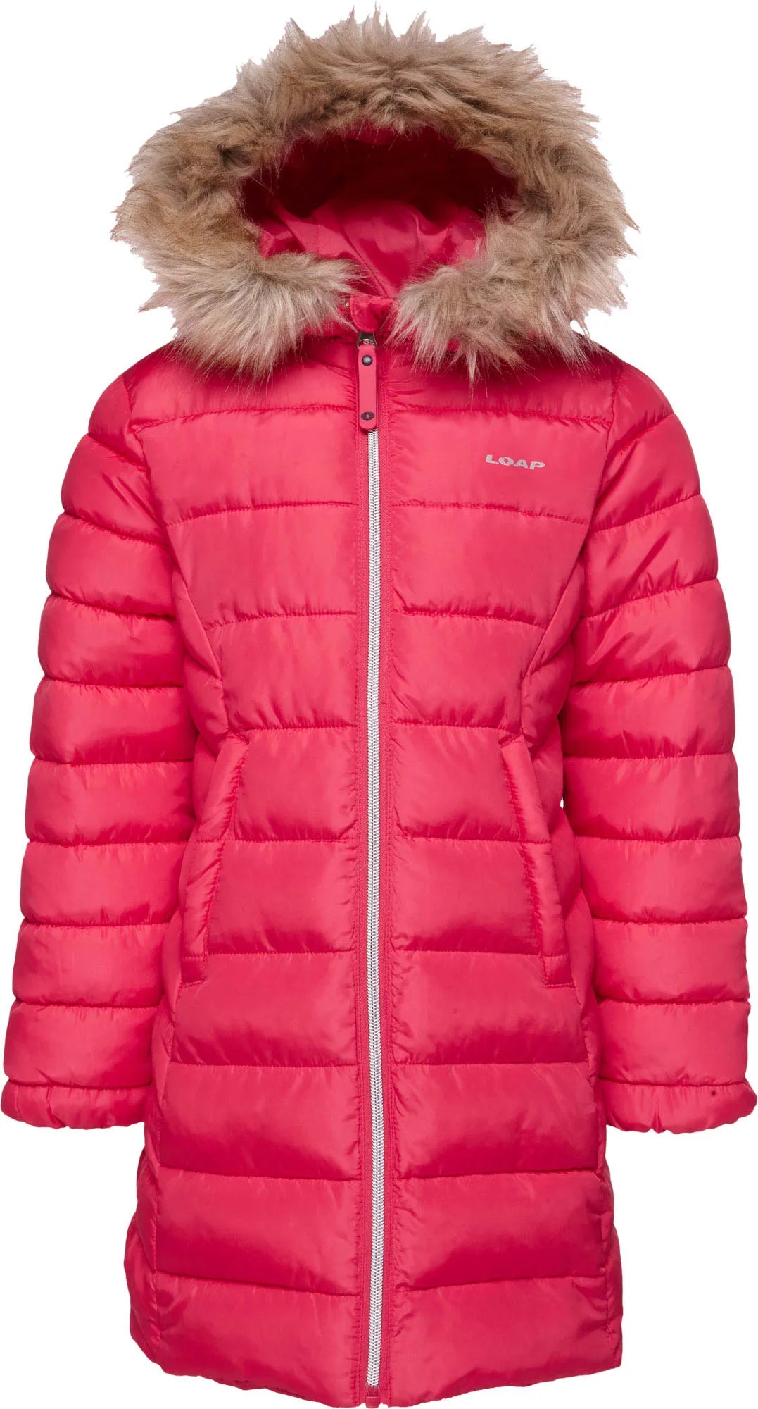 Manteau d'hiver fille Loap Indala Rose