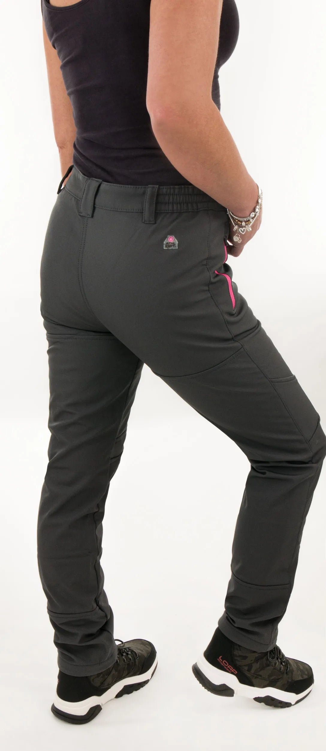 Softshellbyxor dam Athl. Dpt Miura Lead Grey
