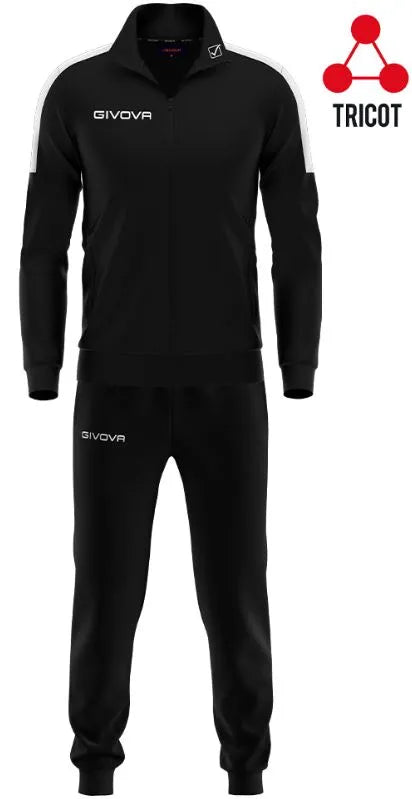 Conjunto Givova Tuta Revolution Negro-blanco
