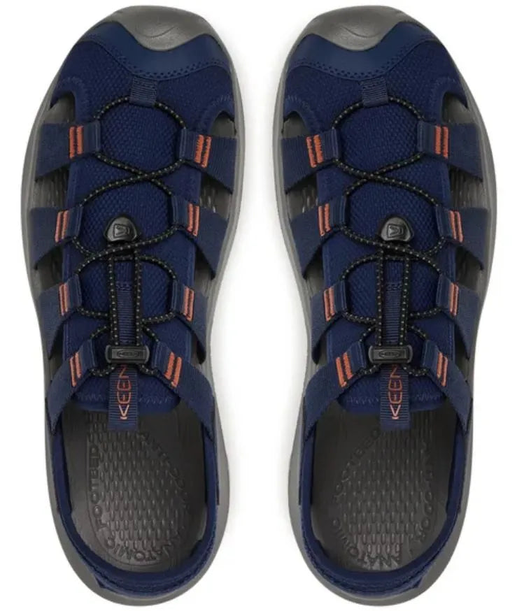 Herenschoenen Keen Men Seanik H2 Naval Academy/Gold Flame Zwart 44.5