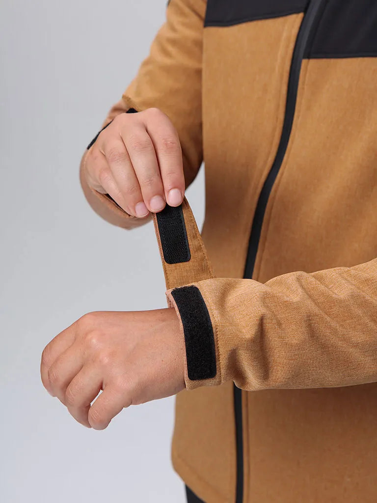 Jaqueta softshell feminina ludysa marrom xl