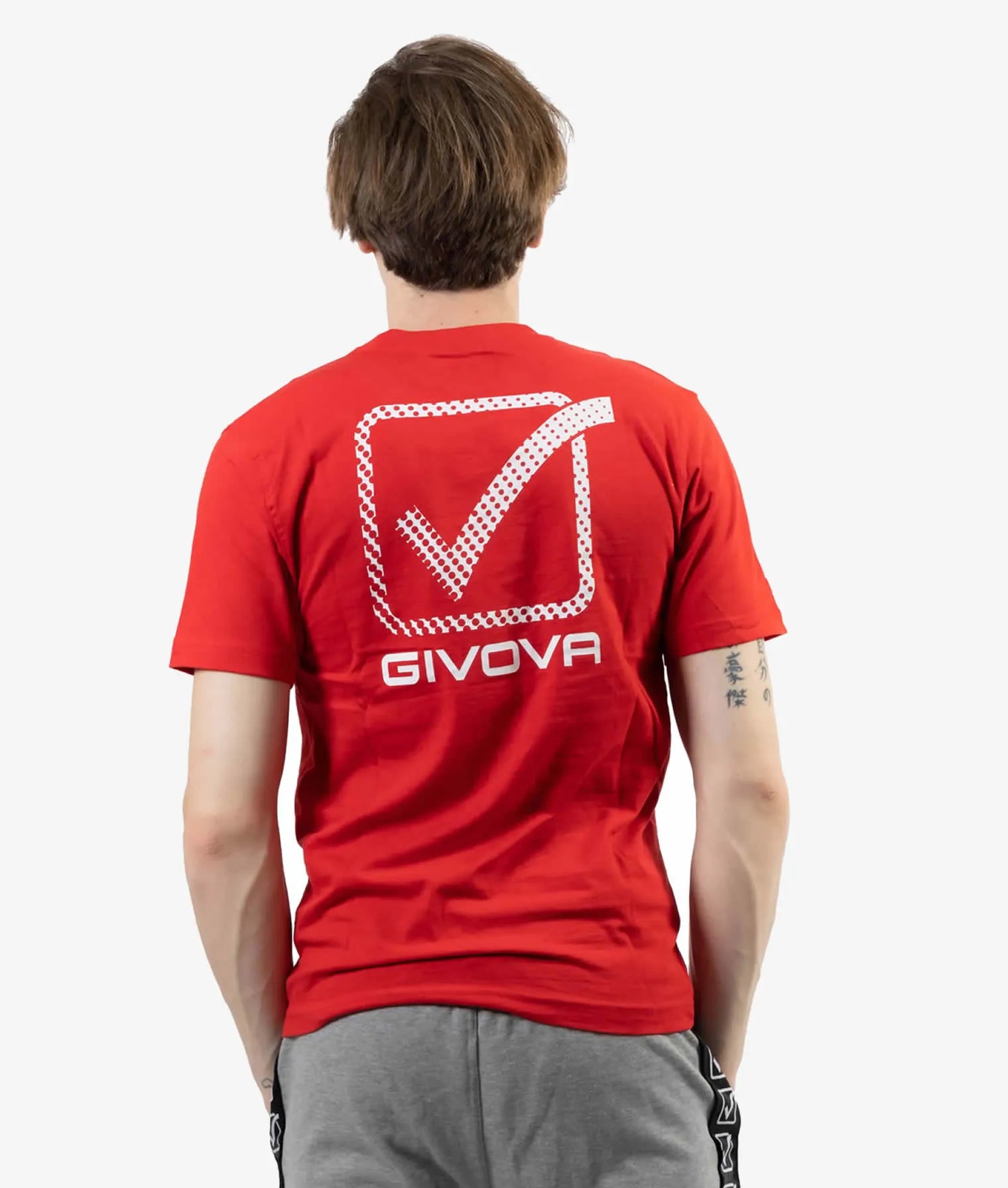 Camiseta algodon givova cubo rojo m