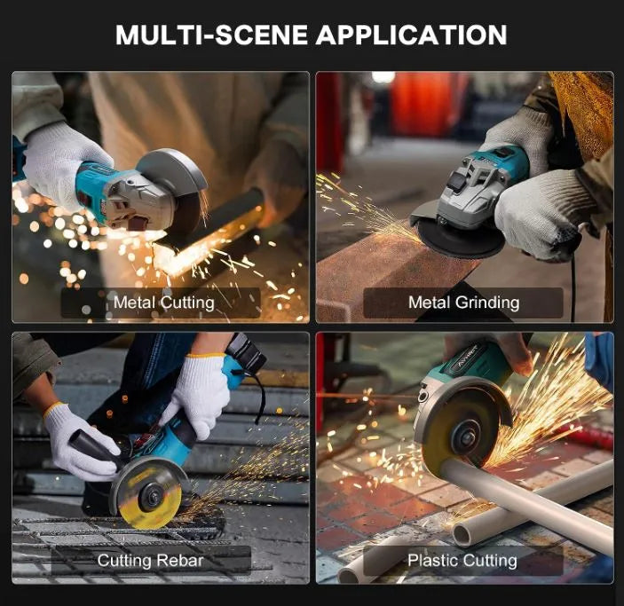 Grinder uillinn gan sreang le 2 chadhnraí glas