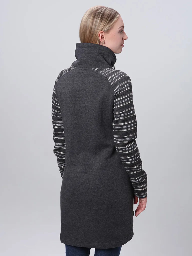 Дамска рокля/суичър Loap Ebnera Dark Grey