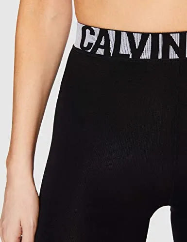 Calça legging feminina preta com logo Calvin Klein