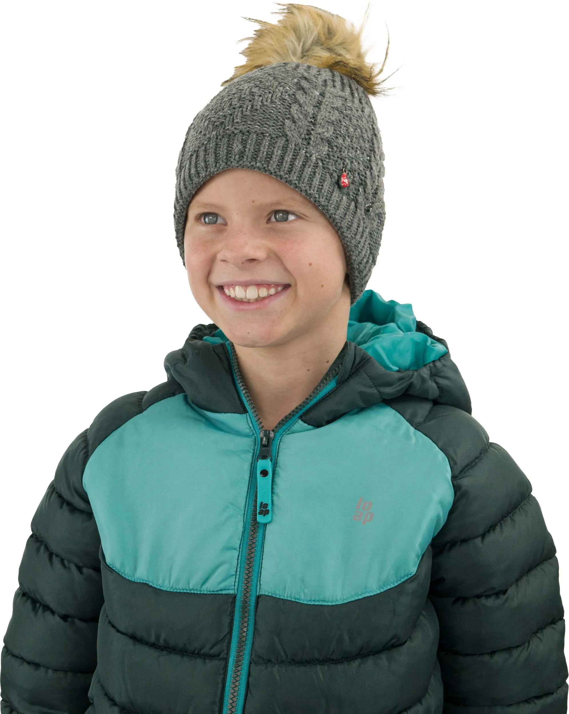 Børne vinterhue jail jam lækker hat junior med grå 3-6 år