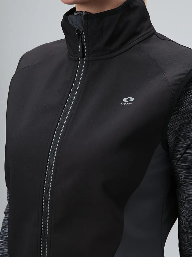 Women's Softshell Vest Loap Urlanda Blk Black